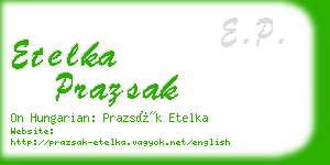 etelka prazsak business card